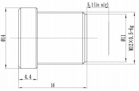bullet camera lens size